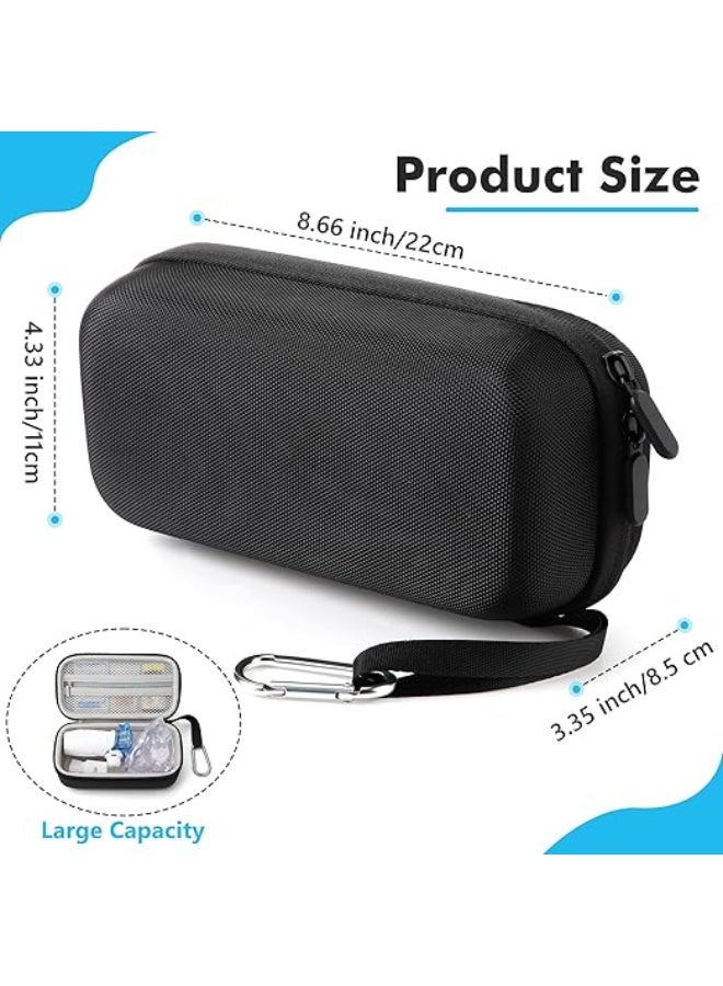 Hard Carrying Case for Portable Nebulizer and Inhaler Accessories – Protective Travel Medical Storage Bag with Mesh Pocket for Medication and Essential Supplies - Image 4